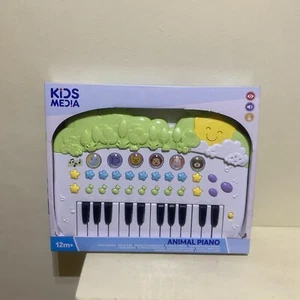 Kids Media Animal Piano For Kids 12m+ 6 Animal Sound & Instruments Keyboard - Picture 1 of 6