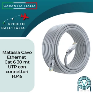 NETZWERK ETHERNET KABEL 30 METER 30 MT LAN PLUG RJ45 UTP CAT6 LAN VERLÄNGERUNG ADSL - Bild 1 von 1