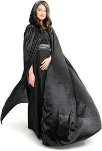 Little Adventures Deluxe Velvet Adult Cloak Cape with Lined Hood One Size - Picture 1 of 3