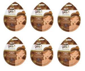 Yes To Coconut Ultra Hydrating for Dry Skin Energizing Coffee Mud Mask (6 Pack) 