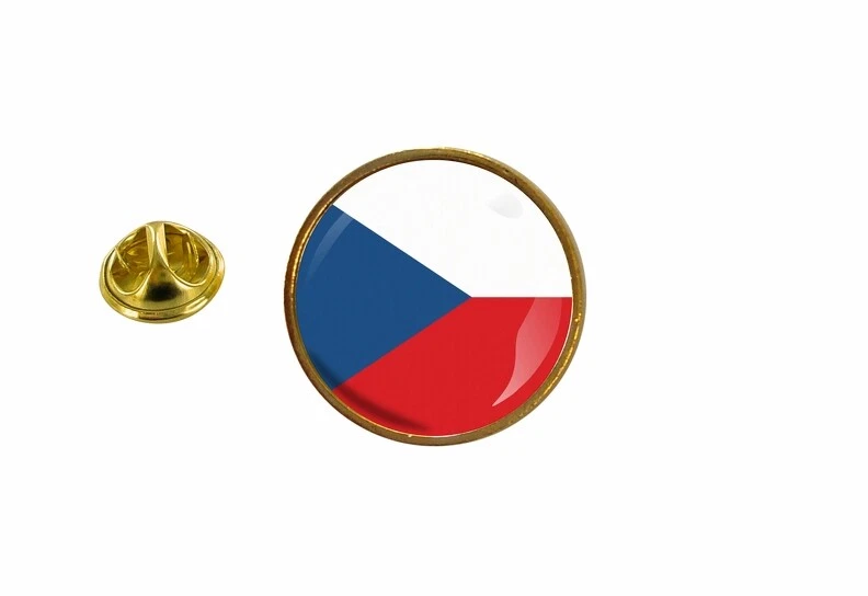 MARKENLOS pin flaggen pins anstecker Anstecknadel rund fahne tschechien