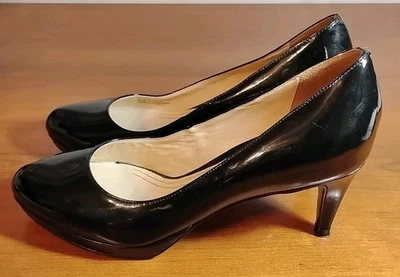 Tacones de aguja Cole Haan Chelsea Air charol talla 8B oficina/carrera Foto 1 de 4