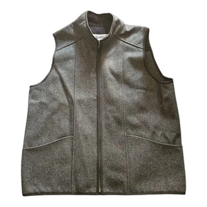 Stormy Kromer Charcoal Vest Mens L Wool Full Zip Workwear Hiking Made in USA - Picture 1 of 5