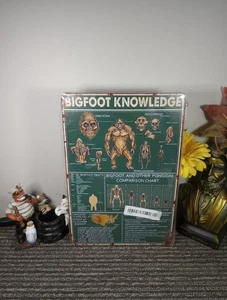 Big Foot Knowledge Bigfoot Metal Poster 8x12" Brand New - Picture 1 of 12