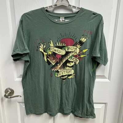 Camiseta De Colección Ed Hardy Christian Audigier Arcoado Pero No Golpeado Garras LEER Foto 1 de 4