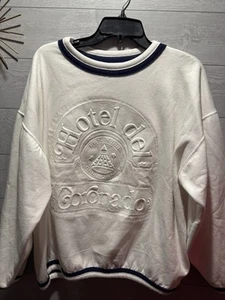 Vintage Hotel Del Coronado White Long Sleeve Pullover Sweatshirt Unisex, Size L - Picture 1 of 8