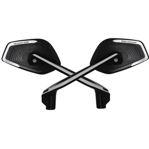 OEM BMW Motorrad Rear View Mirrors Set Option 719 Black Sliver GS GSA F/XR S/XR - Picture 1 of 12