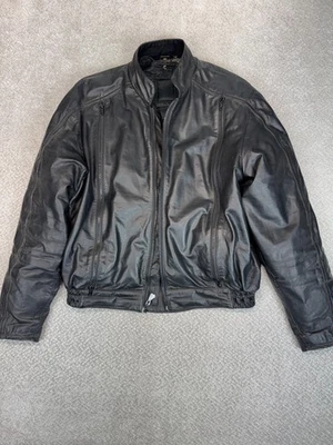 HEIN GERICKE ECHT LEDER Black Leather Jacket Biker Moto EU Size 40 US M/L - Image 1 of 4