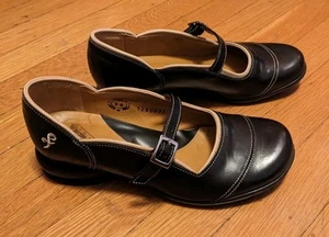 JOHN FLUEVOG UNITY: AIMEE MARY JANE SHOES 5.5 Black & Beige - Picture 1 of 5
