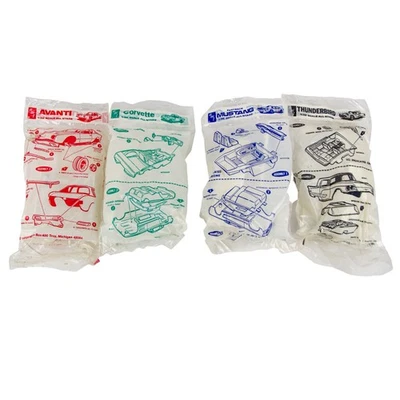 AMT All Star Corvette Mustang Thunderbird Avanti 1:32 Scale Model Car Kit 4P Lot - Image 1 of 4