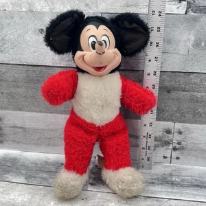 Mickey Mouse Long Nose Plush Walt Disney Productions 60s Vtg 13” 3200 - Picture 1 of 12