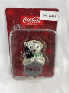 Coca-Cola Collectibles Mini Blown Glass Ornament Collection Polar Bear Holidays - Picture 1 of 3