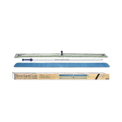 Bona WM710013471 SuperCourt Athletic Floor Care System - Silver/Blue Handle New - Image 1 of 2