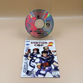 Virtua Cop 2 [Sega Saturn] Tested & Cleaned [Disc & Manual Only]