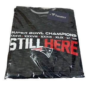 Fanatics Still Here New England Patriots T-Shirt 2XL New w/ Tags in Bag SB LIII - Picture 1 of 3