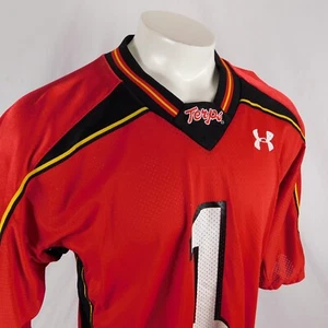 University of Maryland Herren rot #1 Lax Fußball Trikot Underarmour Terps Gr. L - Bild 1 von 13