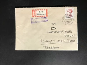 Germany #1475//9N532 Famous Women Dauerserie Cover to Finland #704 - Picture 1 of 1