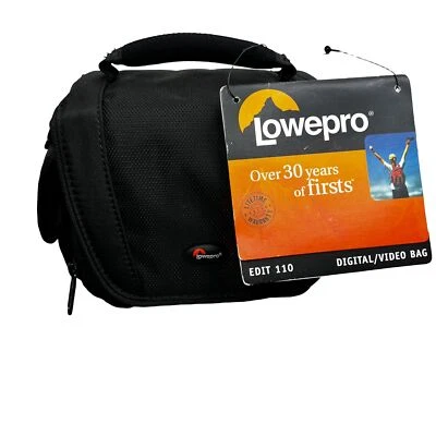 Bolsa de viagem LowePro câmera edição de vídeo digital 110 preta alça de ombro 2003 nova com etiquetas - Imagem 1 de 4