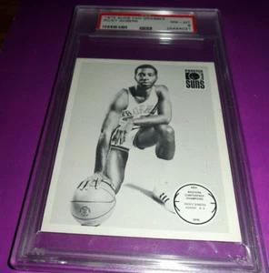 BASKETBALL CARD SOBERS PHOENIX SUNS 1975 - 1976 FAN GRABBER PSA 8 NM MINT - Picture 1 of 3
