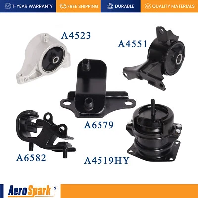 Montaje de motor y transmisión 5 piezas para Honda Pilot V6 2003-2005 transmisión automática de 3,5 L Foto 1 de 4