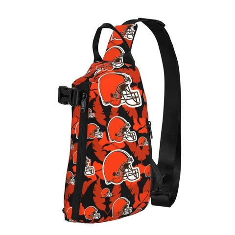 Cleveland Browns Adult Crossbody Bag Single Shoulder Bag Printed Chest Bags Cover
