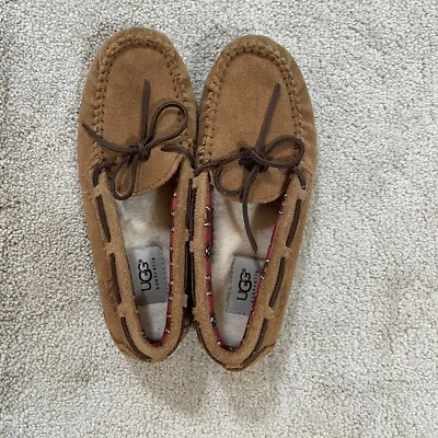 UGG Kid Women Ryder Jungle Moccasin Slippers 1005160K US Size 4 Suede MINT - Image 1 of 4