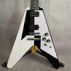 Michael Schenker White V 6 Strings Electric Guitar HH Pickups Mahogany Body - Picture 1 of 10