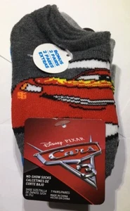 Disney Pixar Cars Boys Kids No-Show Socks 7 Pairs Fits Shoe Size 4 - 7 1/2  New - Picture 1 of 5