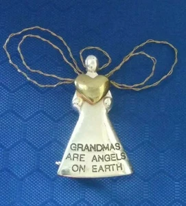 BEAUTIFUL TC ANGEL SILVER TONE BROOCH PIN -FREE SHIPPING- - Picture 1 of 6