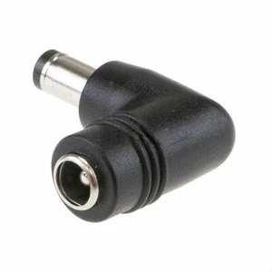 Adaptador de enchufe DC 5,5/2,5 a 5,5/2,1 adaptador de enchufe hueco en ángulo L 11 mm - Imagen 1 de 1
