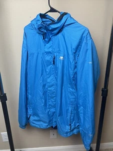 Trespass Jacket Mens Medium Blue Qikpack Waterproof Full Zip Windbreaker TP75 - Picture 1 of 5