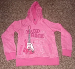 Hard Rock Cafe Punta Cana Pink Hoodie Girls Size XL EUC - Picture 1 of 5