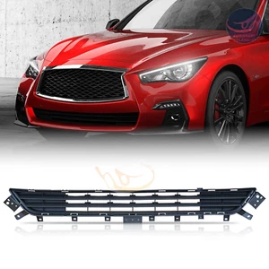Fit 2018-2021 2022 Infiniti Q50 Luxe Sedan Front Bumper Lower Grille IN1036113 - Picture 1 of 11