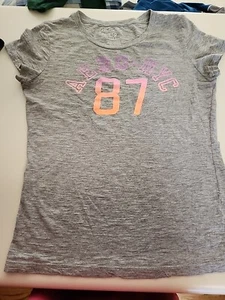 Vintage Graphic Aeropostale Tee Gr. Damen Lg grau Logo 87 (T-5) - Bild 1 von 8