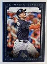 2016 Panini Diamond Kings Giancarlo Stanton Miami Marlin Black Border /99 Yankee