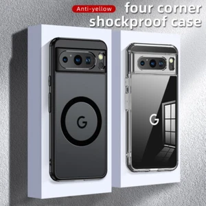 Funda delgada híbrida con soporte de anillo a prueba de golpes Magsafe para Google Pixel 9 8 Pro - Imagen 1 de 12