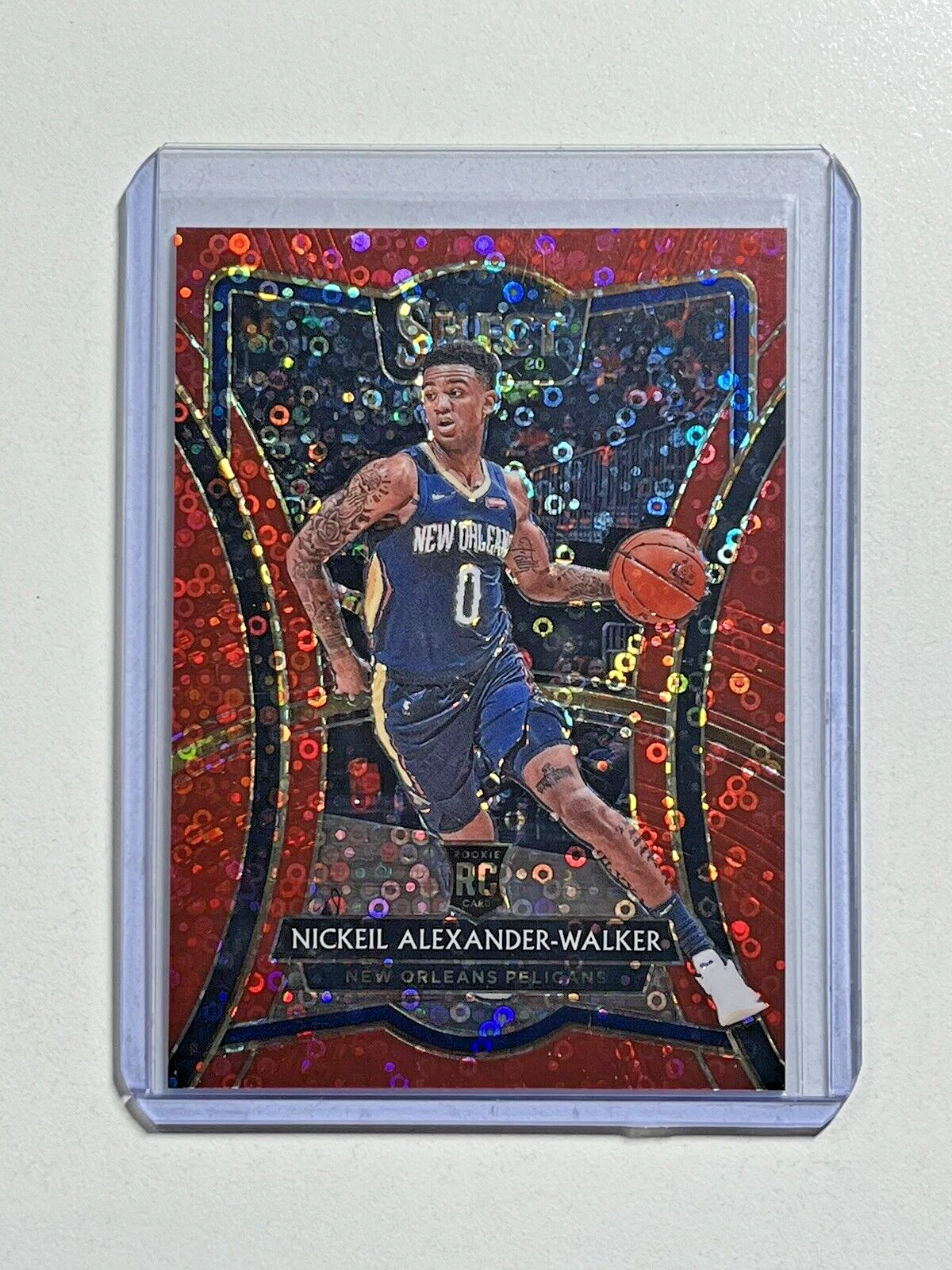 2019 Panini Select Hybrid Red Disco Prizm /49 Nickeil Alexander-Walker Rookie RC