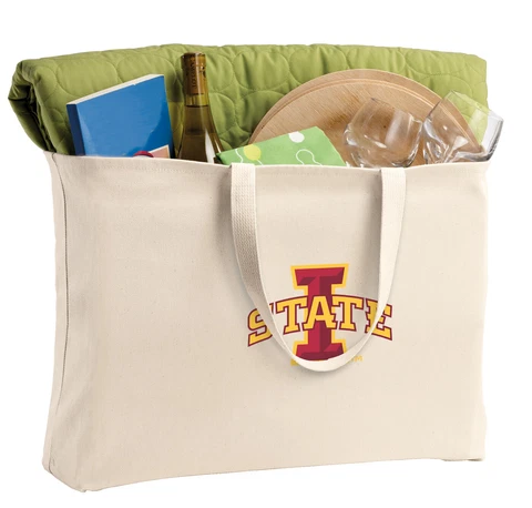 Iowa State Canvas Tote ISU Reusable ShopperMOTHER'S DAY GIFT Cover