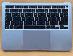 Space Grey Apple Top Case Akku Trackpad QWERTZ MacBook Air 2020 A2337 TC231 - Afbeelding 1 van 8