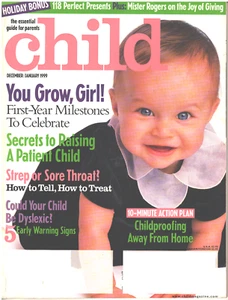 CHILD Magazine December January 1999 First Year Milestones Holiday Bonus - Picture 1 of 3