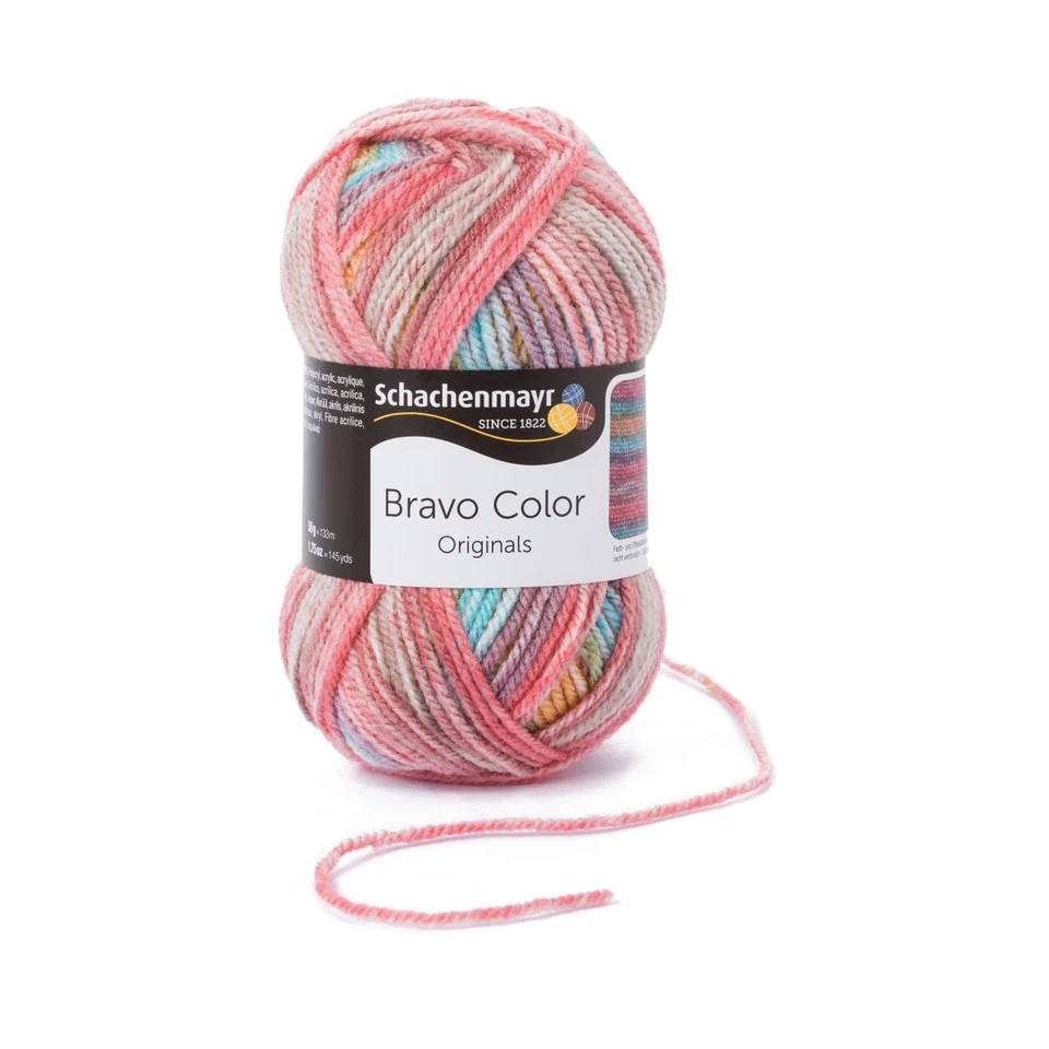 (25 € pro KG) Wollpaket BRAVO Color Wolle Schachenmayr 500g Farbe 02120