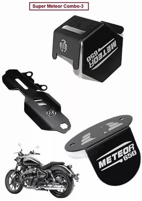 Combo de accesorios aptos para Royal Enfield - 3 negros para Super Meteor 650 - envío gratuito Foto 1 de 4