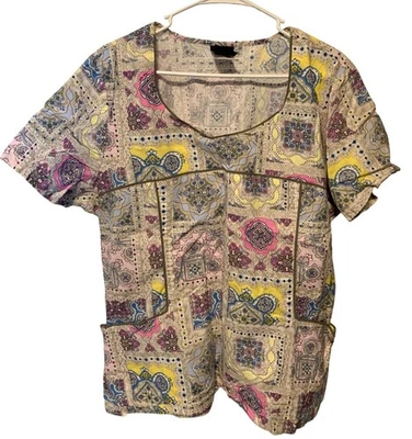 Blusa Médica Baby Phat Para Mujer Talla 2XL Manga Corta Enfermera Hospital Talla Foto 1 de 3