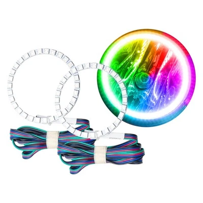 LED Fog Lights Halo Ring Lights ColorSHIFT For 2001-2004 Nissan Frontier Foto 1 de 4