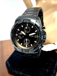 Reloj Hombre Fossil FS5851 Bronson Cuarzo Cronógrafo Negro Acero Inoxidable 44mm - Imagen 1 de 14