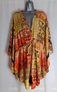 AVENUE Ladies orange tunic top / beach cover plus size 22 - Picture 1 of 4
