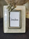 Jay Strongwater Pearl Enamel w/ Butterfly Mini Picture Frame Clip-On Or Easel