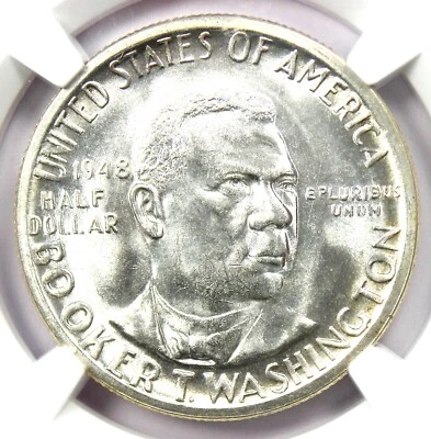 1948-S BTW Booker T Washington Half Dollar 50C. NGC MS67+ CAC Plus - $3250 Value - Image 1 of 4