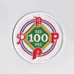 1983 Philadelphia Phillies 100th Anniversary Commemorative Jersey Sleeve Patch - Picture 1 of 1