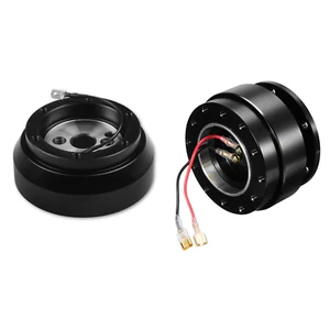 Black Snap Off Steering Wheel Quick Release Hub Kit for 93-02 Pontiac Firebird - Picture 1 of 7